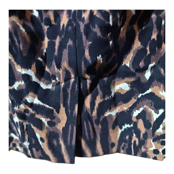 TALBOTS Leopard Print Pencil Skirt - Size 6P - Picture 5 of 8